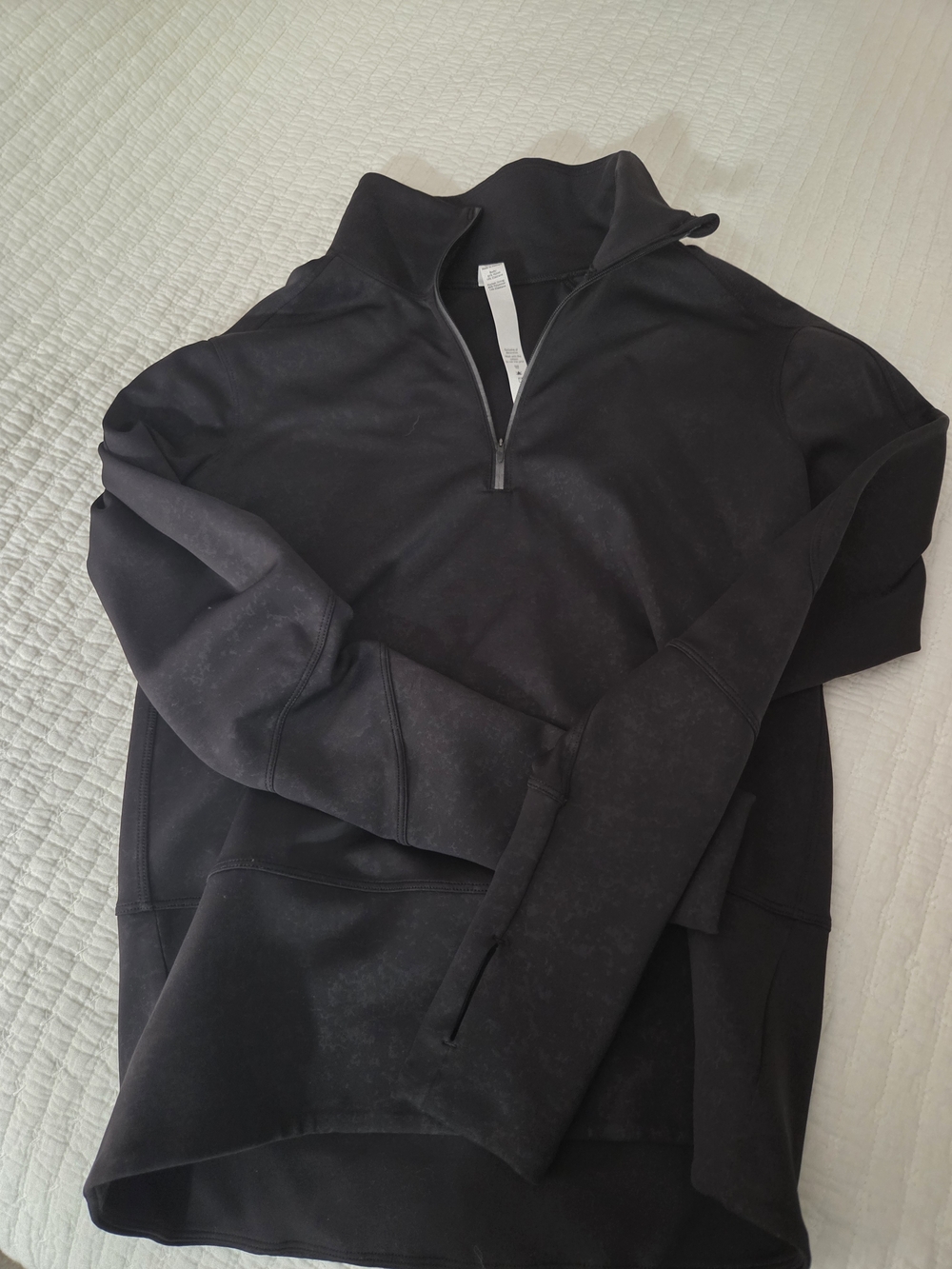 lululemon athletica Women's Black Half-Zip Sweater